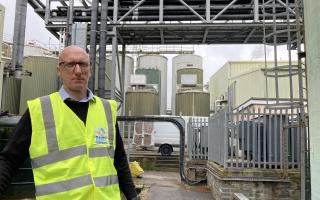 Steve Welch, Dairy Partners director, at the cheese factory in Aberarad, Carmarthenshire (pic by Richard Youle and free for use for all BBC wire partners)