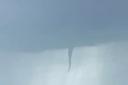 A twister was spotted in the sky above Pembrokeshire today (May 16).