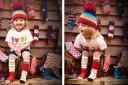 Wilson showing off his colourful socks for World Down Syndrome Day.