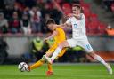 Daniel James fires home Wales’ second goal against the Czech Republic (Petr David Josek/AP)