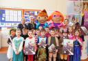Children at Penrhyncoch Primary School  launch new book