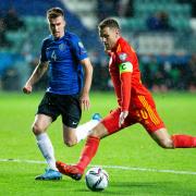 Aaron Ramsey, right, praised Wales' resilience after their hard-fought 1-0 World Cup qualifying victory in Estonia