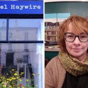 Sue Dewhurst (R) has opened Oriel Haywire Gallery in Llandysul. Pictures: Sue Dewhurst