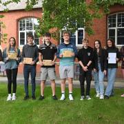 Ysgol Uwchradd Aberteifi pupils receive their A-Level results