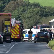 The driver of the car was pronounced dead at the scene. Picture: Martin Cavaney
