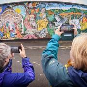 A mural featuring Elen was unveiled in Llandysul. Picture: Stuart Ladd