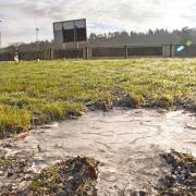 A frozen pitch left Newcastle Emlyn and Crymych RFC fans waiting until later in the season for their derby match