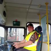 Andrew has landed a role as a bus driver thanks to the CFW+ scheme