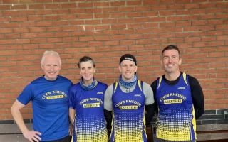 The four Cardigan Running Club runners who took on the London Marathon