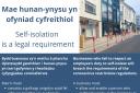 Ceredigion Council has issued advice to businesses about the requirements of self-isolation