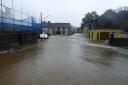 Flooding in Llandysul in 2018. PICTURE: Jeremy Rundle.