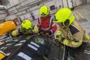Mid and West Wales Fire and Rescue Service's firefighters benefit from training on how to get into locked vehicles. Picture: Tony Rich/AA