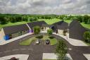 An artist impression of the Aeron Valley primary school, an approximate £13m design and build scheme to be carried out by Wynne Construction.