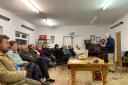 Attendees at the meeting at Penparc Young Farmers Club. Picture: Cris Tomos