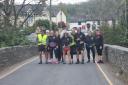 The Criw Glo team as they enter Ceredigion