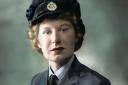 Pauline's RAF wartime photo has been diligently restored by Edinburgh based photo artist Mark Coley - complete with her original hair colour!
