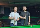 The finalists were Geraint Davies and Daryl Walters, both of Aberaaeron with Davies coming out on top by potting the black in the deciding frame.