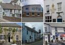 Top row: Waterman's Arms, Pembroke; The Galleon, Haverfordwest; The Crown Inn, Tenby. Bottom row: The Grove Hotel, St Davids; Ferry Inn, St Dogmaels and Harbour Inn, Solva.