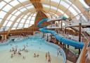 The sub-tropical Blue Lagoon features flumes, a lazy river, a wave machine and spa pools,