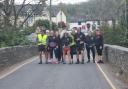 The Criw Glo team as they enter Ceredigion