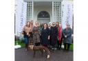Sarah is pictured with event partners at a photo call at Castle Green House.