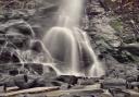 Tresaith Falls in flow.
