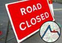 An emergency road closure is in place in Aberporth.