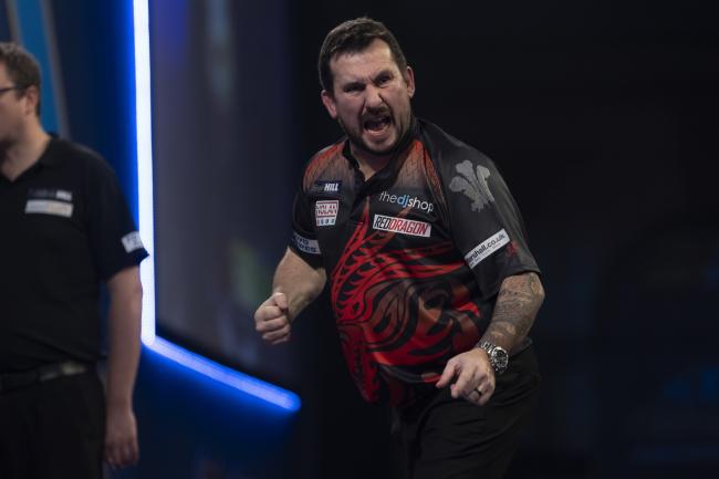 Johnny Clatyon at the World Championships. Pic by Lawrence Lustig/PDC.