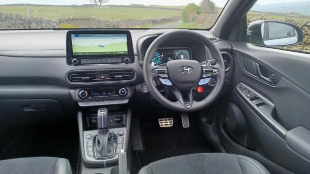 Tivyside Advertiser: The Kona N's sporty interior is also appealing 