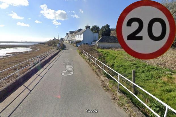 Church Road is one of the streets in Llanstadwell that will have a 20mph speed limit from next month. Picture: Google Maps
