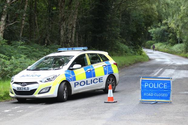 Police road closure