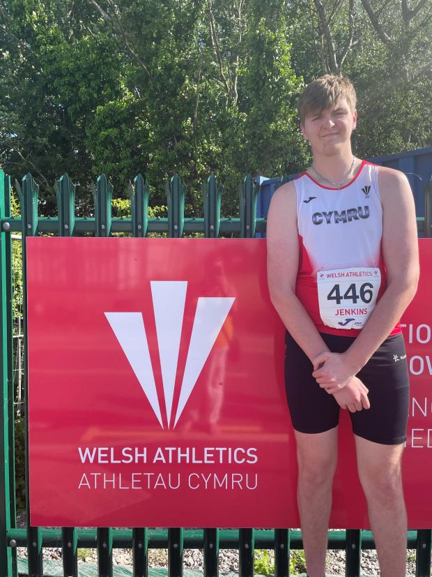 Tivyside Advertiser: Michael Jenkins at the Welsh Championships on Saturday