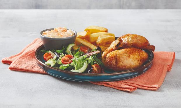 Tivyside Advertiser: Customers can get a Roast Chicken served with Chips & Coleslaw (Morrisons)