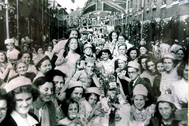 SWA MIKE LEWIS 26 5 12 REPORTER BEN 
COPY PIC OF THE CORONATION PARTY IN PILL 60 YEARS AGO WHERE ROSEMARY (AS A GIRL) AND HER FAMILY MEMBERS WERE ENGAGED IN