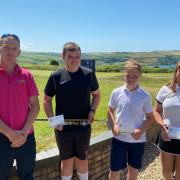 Cardigan Golf Club's Junior Putter competition winners
