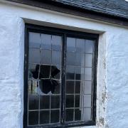 The 'senseless' attack on historic Mwnt Church is being widely condemned this morning. Photo: Peter Williams.
