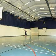 Lampeter sports hall.