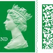 One of the new barcoded stamps