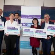 Ben Lake and cross-party colleagues show their support for the IC Change Campaign to end violence against all women. PICTURE: Kiki Streitberger.