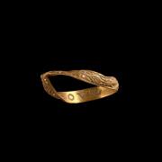 The gold fede ring found near Wiston is engraved with the words Love-God. Picture:  National Museum of Wales