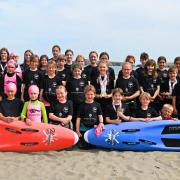 Poppit Sands Surf Lifesaving Club Nipper team  Picture: Julie John.