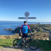 Fundraiser Dallas Wiseman cycled from Land's End to John O'Groats