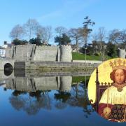 King Richard II's (inset) mother Princess Joan ran her administration from Cardigan Castle