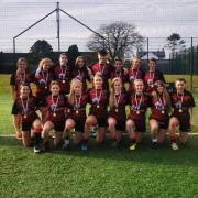Ysgol Bro Teifi's talented U16 girls rugby team.
