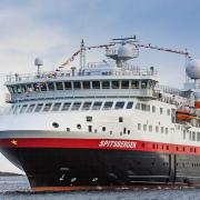 The Hurtigruten Spitzbergen will be sailing into Fishguard during its 13-day Irish Sea Expedition cruise.
