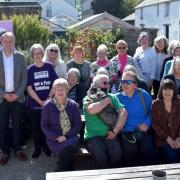 Ben Lake MP with members of Ceredigion Women Against State Pension Injustice (WASPI) at their general meeting