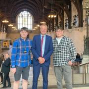 Aled Lewis and Ifan Meredith spent the afternoon at Westminster with Ben Lake.