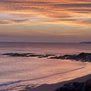 Pre-sunrise over Aberporth Bay. Picture: Gail Tudor