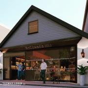An artist’s impression of the new McCowans café branch in Lampeter. Picture: Thomas Login Architecture/Facebook.