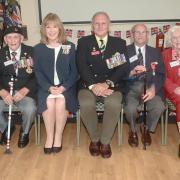 Second World War veterans from Wales at a special event earlier this week.